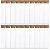 20 Pcs Match Bottle Transparent Matches Holder Clear Water Cork Specimen Storage Laboratory Sample Glass Display Test Tubes 6