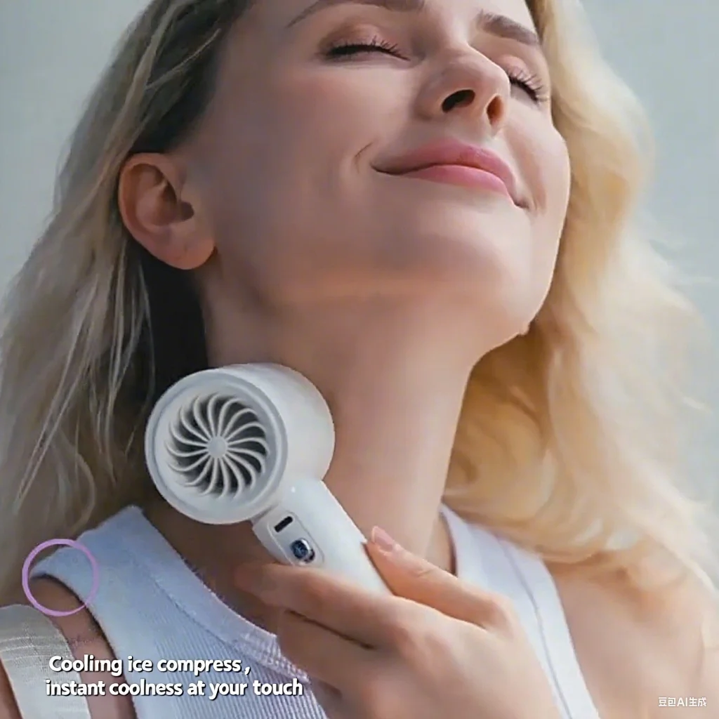 Handheld High-Speed Cooling Fan 100 Speed Levels 9H Battery Life