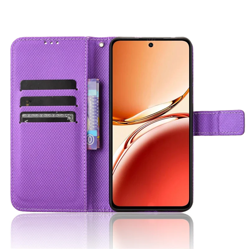 For OPPO Reno12 FS 5G Diamond Wallet Case Anti drop magnetic Stand Protection Case for OPPO Reno12 FS 5G Phone