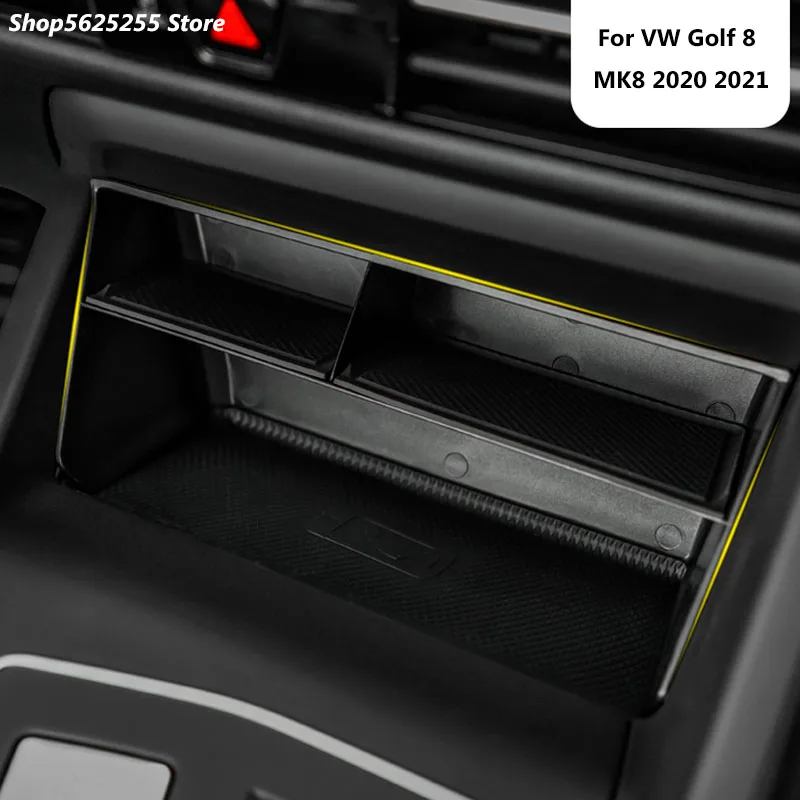 

Ящик для хранения на центральную панель управления для VW Golf 8 MK8 2020 2021 аксессуары интерьера модификации автомобиля для укладки волос