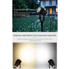 

Miboxer FUTC04Z Zigbee 3.0 6W RGB+CCT LED Lawn Lamp Waterproof IP66 Smart Garden Lights Zigbee 3.0 gateway/Voice/App Control