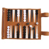 Backgammon Board Game Ourdoor Backgammon Sets For Adults Leather Board Games For Adults Board Games Logical Thinking Traditional 1