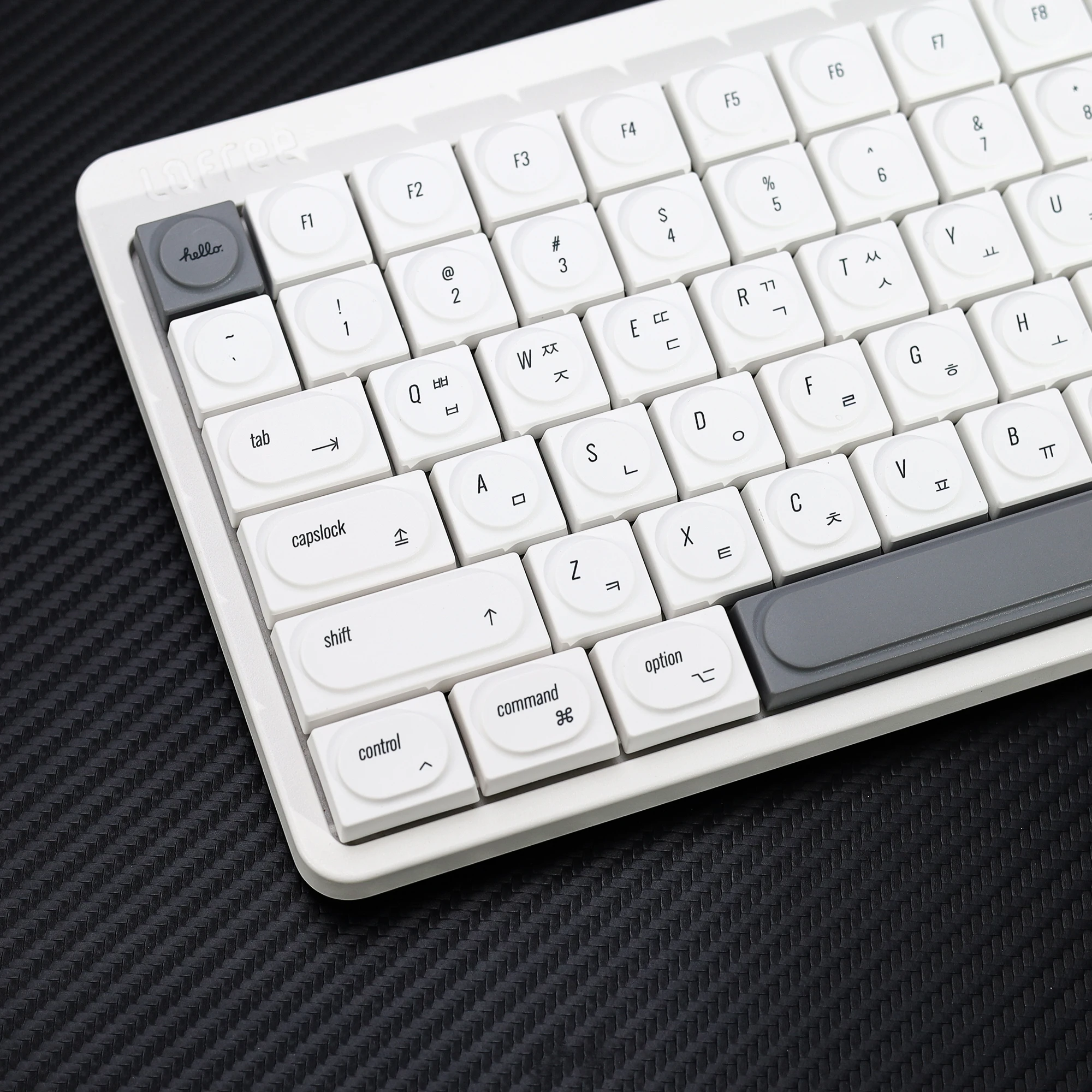 KBDiy Doys Keycaps Retro MAC 1353 Koreanische Tastenkappe PBT Simple für 60 Gaming Low Profile mechanische Tastatur Cherry MX Switches – Detail 16