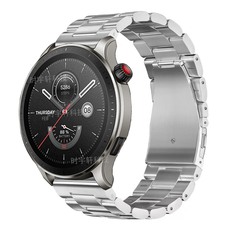 

Metal Strap For Amazfit GTR 4 Smart Watch 22mm Stainless Steel Bracelet For Amazfit GTR 3 Pro/2 2E/GTR 47mm/Stratos 3/Pace Band