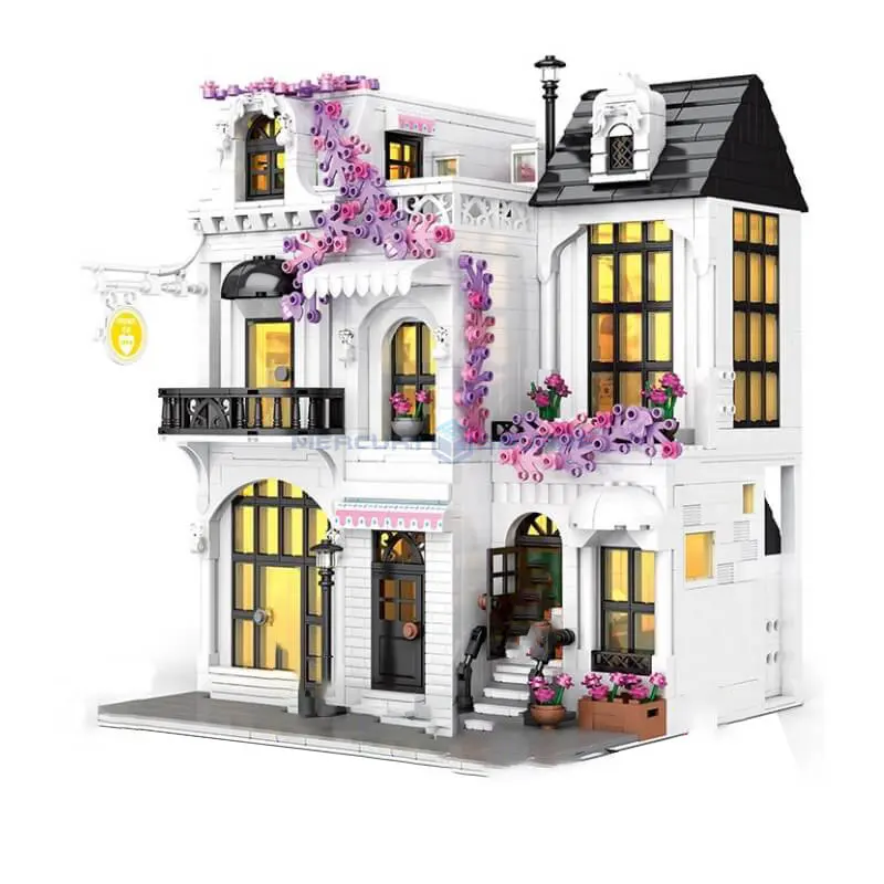 Europe Garden Street Series Moc 86013 Classic Bungalow House Architettura Modulare Modello Building Blocks Brick Set Toy Gift Kids