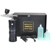 Nail Airbrush Air Compressor Cake Painting Craft Coloring Hair Dyeing Tattoo Makeup Spray Gun Water Skin Hydrating Nano Sprayer 1