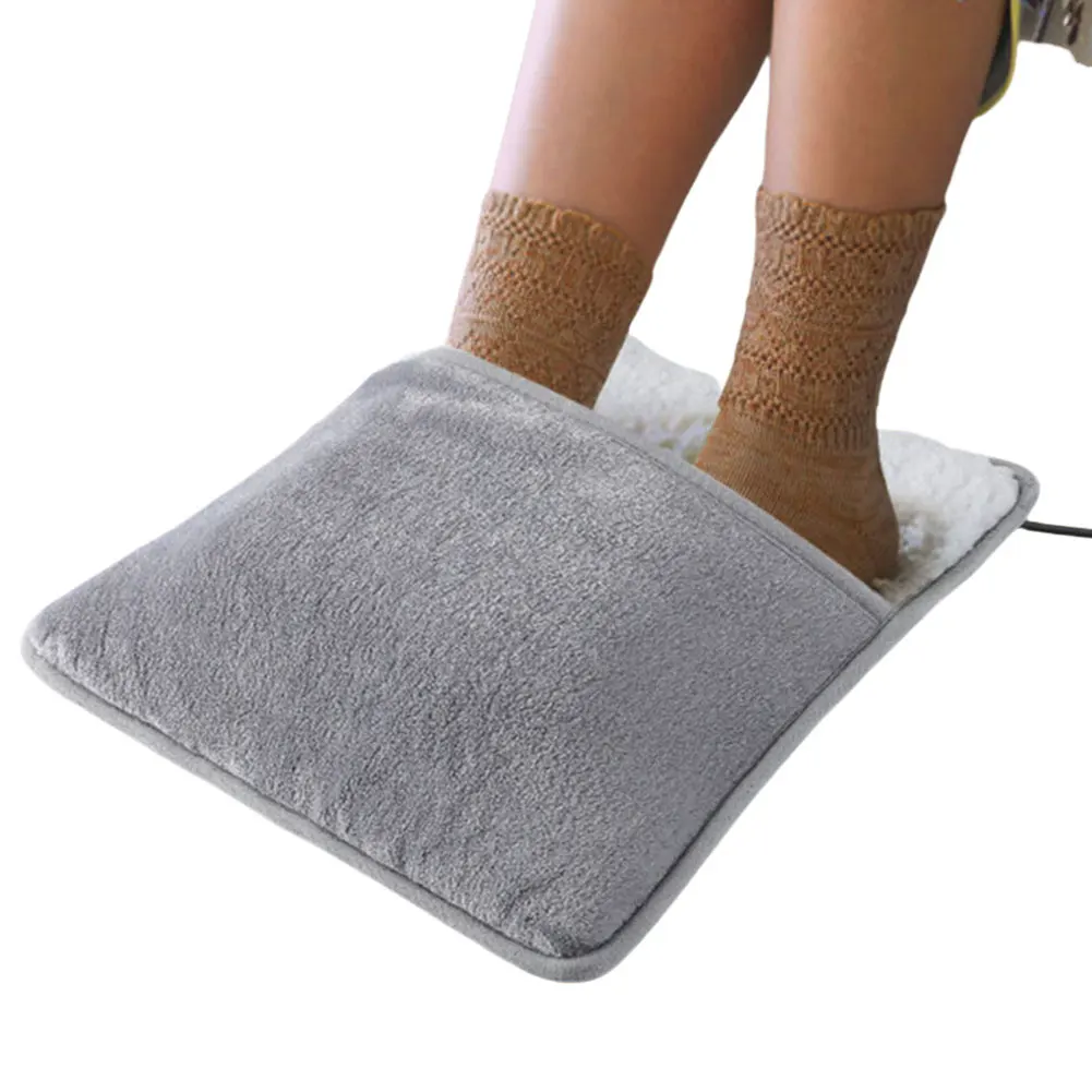 Winter Electric Foot Heating Pad USB Constant Temperature Soft Plush Thermal Blanket Feet Foot Warming Mat for Home Office Bedro