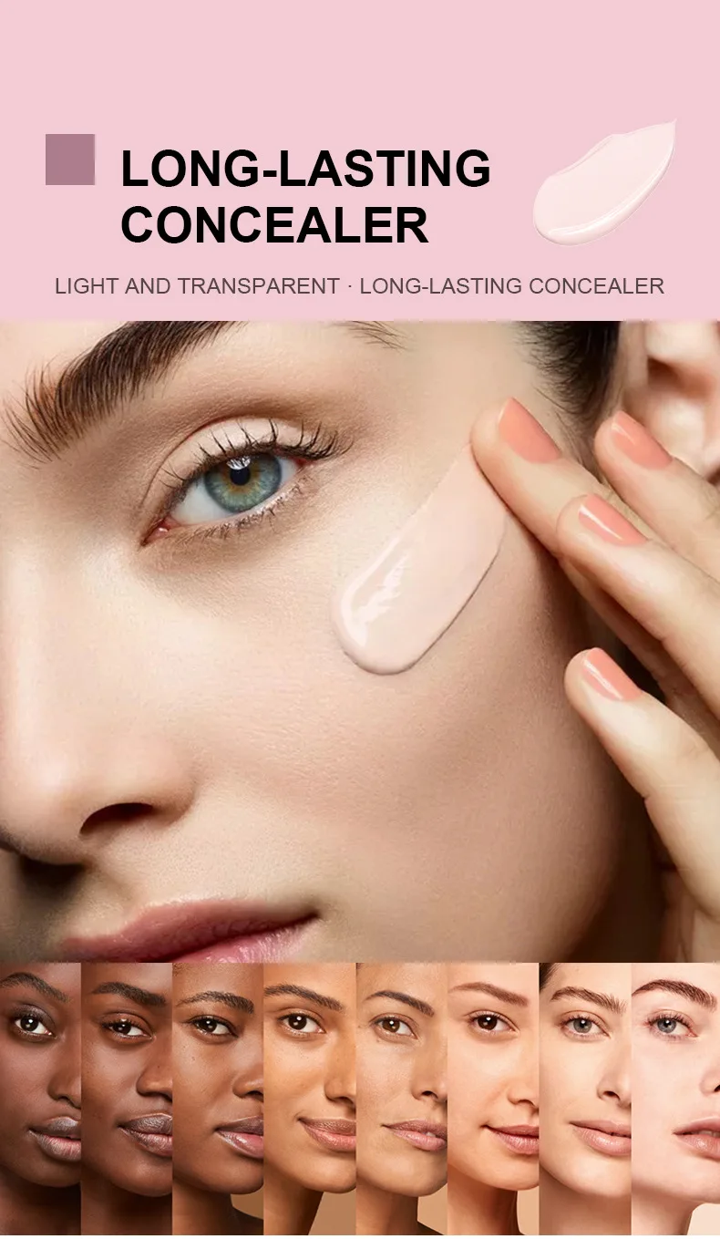 High Coverage Nude Matte Liquid Concealer Moisturizing Oil Control Lasting Non Smudging face concealer palette color concealer concealer cream foundation concealer face concealer face concealer pen