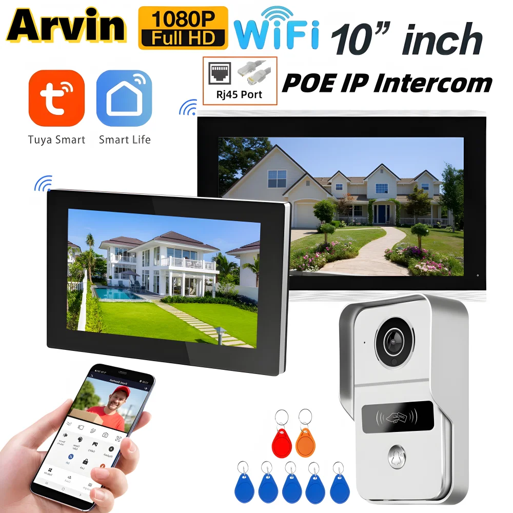 7-Tuya-Smart-WiFi-Residential-Video-Doorphone-POE-IP-Intercom-System ...