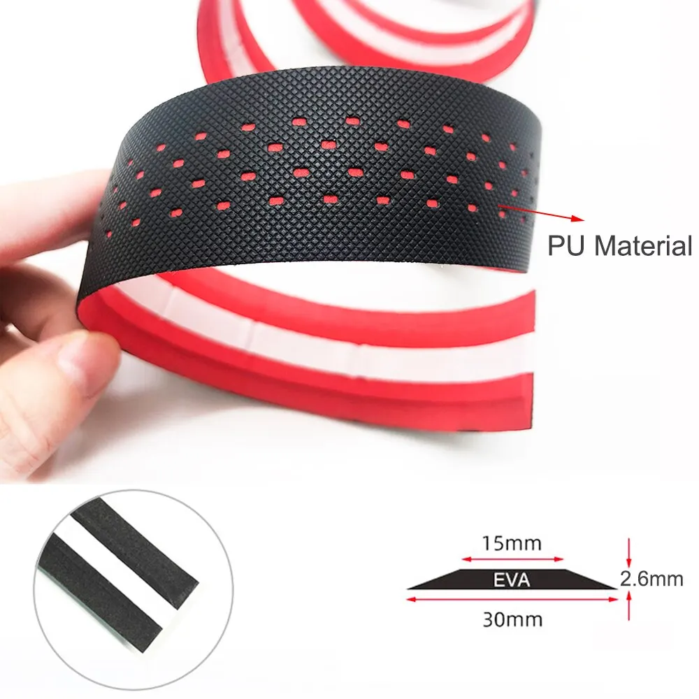 Bike Handlebar Tape Soft Road Bike Bicycle Handlebar Cork EVA PU Bar Tape Professional Cycling Damping Anti-Vibration Wrap With 2 Bar Plug