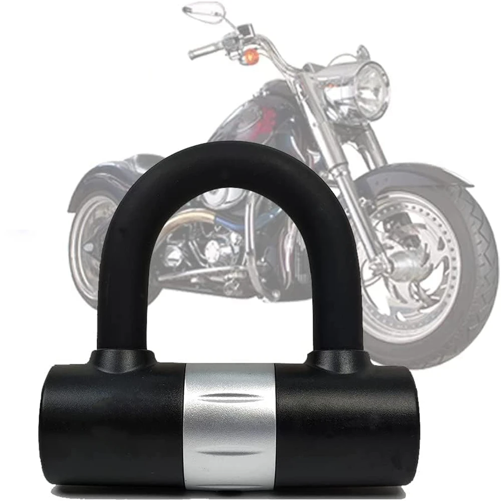 ​Bike U Lock 16mm Heavy Duty U Lock Motorcycle U Lock Bicycle Lock Dics Lock with 2Keys Security for Moped Scooter Outdoors bicycle folding lock lengthen anti theft heavy duty strong foldable lock for e bike scooter motorcycle