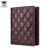 BULLCAPTAIN New Leather Men's Wallet Fashion Creative Pattern Wallet Small Mini Card Holder RFID Wallet Men 0204H 1