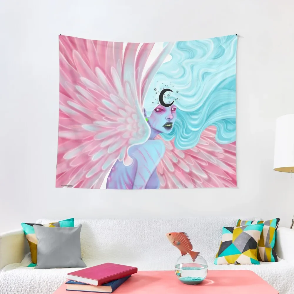 

Faye, декоративный настенный гобелен с ангелом коррупции, украшение для дома, спальни, настенный гобелен