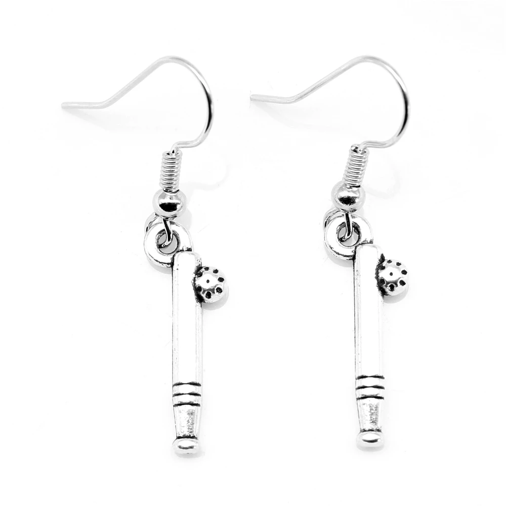 

1 Pair Golf Balls Wedding Earrings Fashion Jewellery 8x22mm
