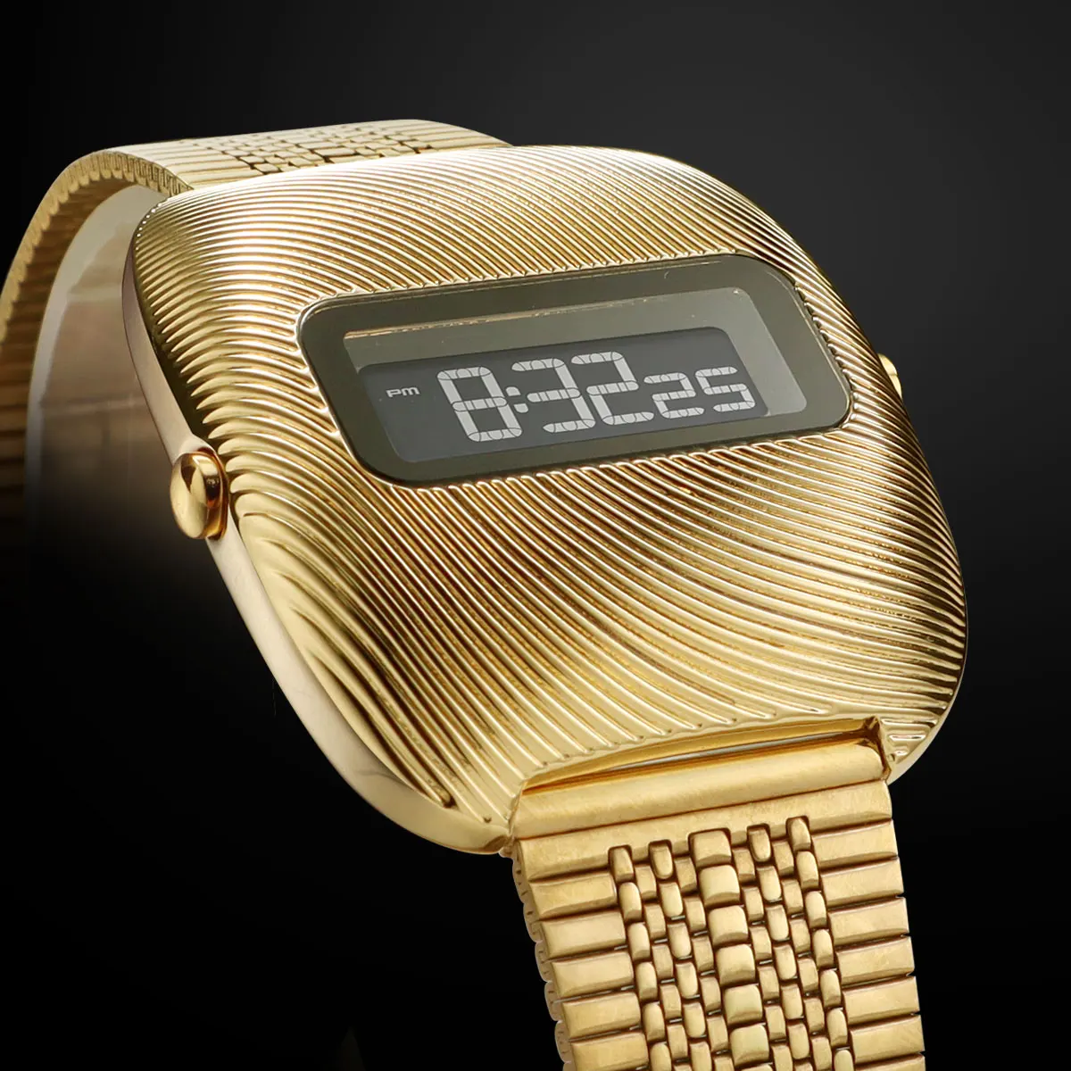 Men's Sports Electronic Watch Fashion Unisex Waterproof Digital Wristwatch with Stainless Steel Strap & Retro Design 0322 - 2
