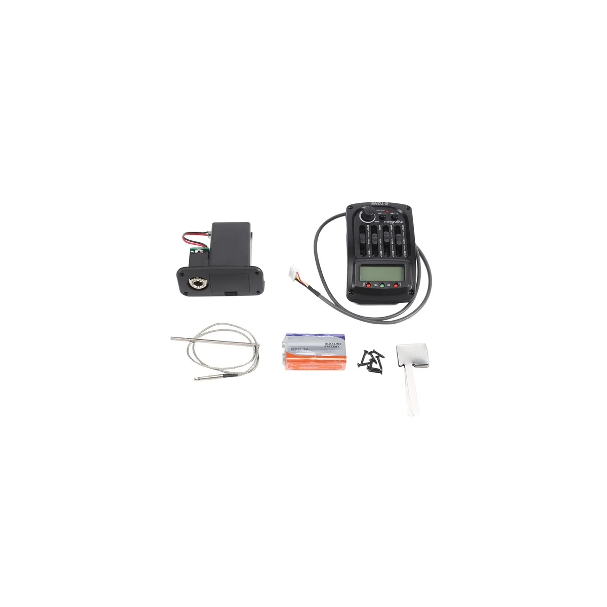 

Cherub G-Tone Stereo Yukrili Box Pickup GS-3 4-ступенчатый эквалайзер с калибровочной функцией, предусилитель для гитары, пьезо звукосниматель