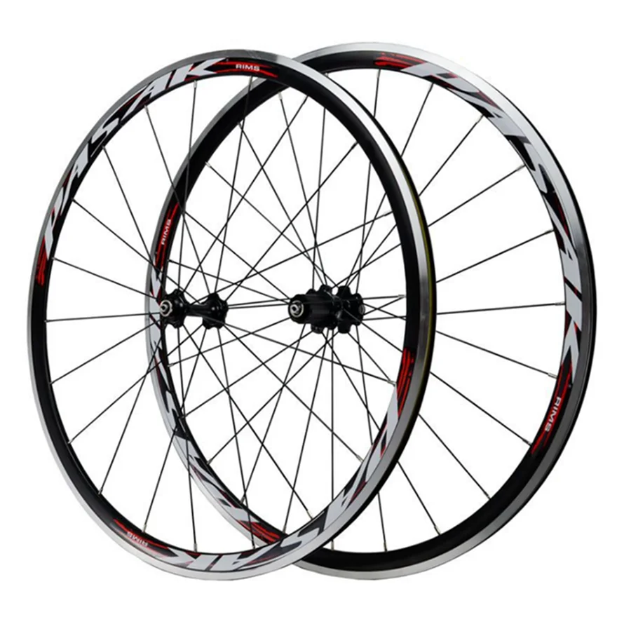 700C Wheelset Road Bike Sealed Bearings V Brake Wheels Aluminum Alloy Rim 11 Speed 30MM Rims 1650g Wheel Set bike wheelset PASAK