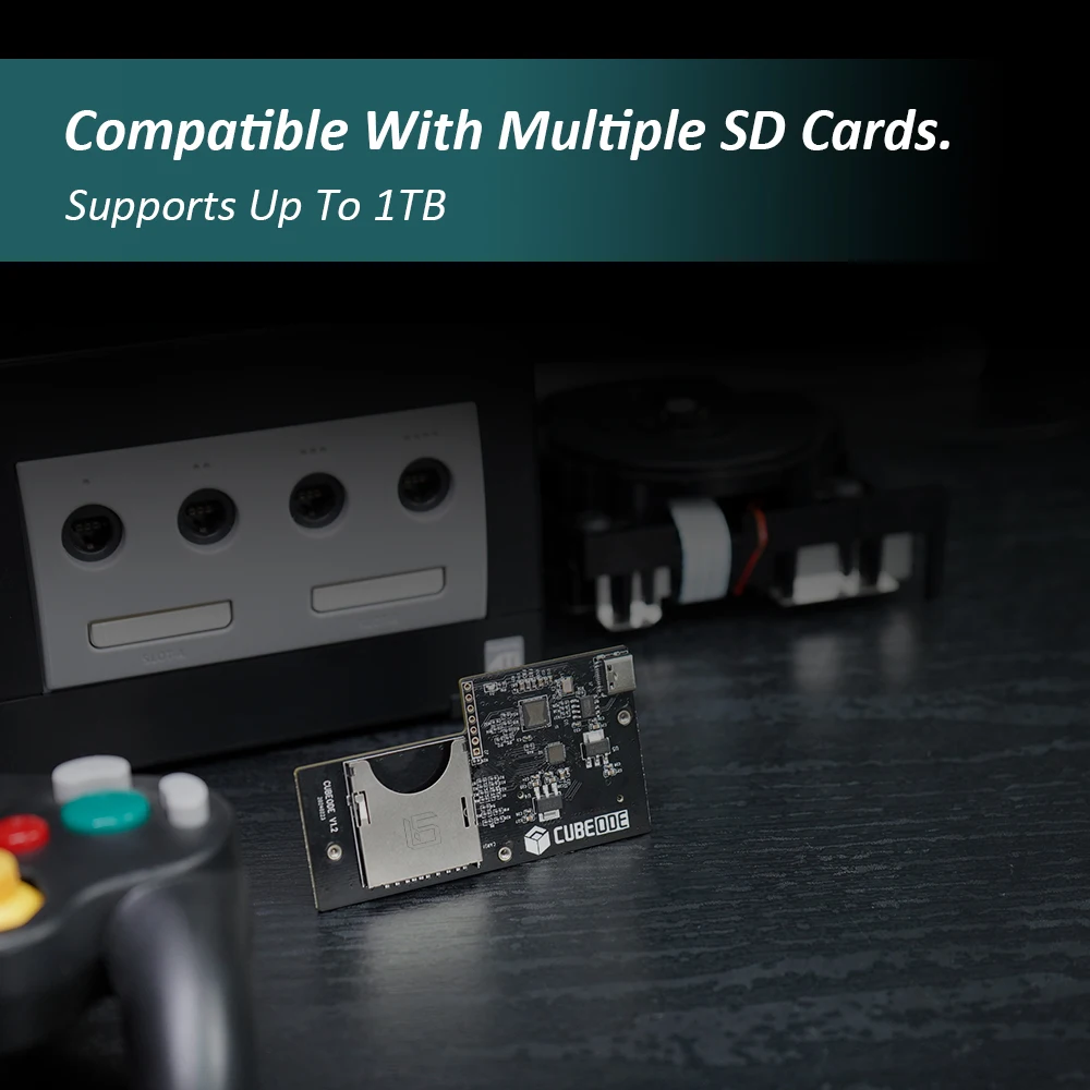 RETROSCALER Optical Drive Emulator CUBEODE V1.2, GC Loader Swiss SD2SP2 Replacement for All Version NGC GameCube Game Console - Image 5