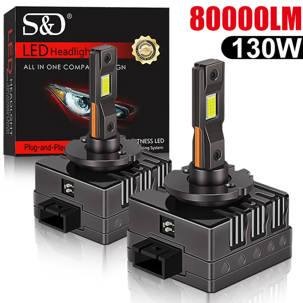 2023 Les Plus Récents LED 2pcs Canbus Pas D'erreur Ampoules 360W D1S Phares  LED D2S D3S D4S D5S D8S 180000LM Led Lumières Plug&Play Voiture Auto  Ampoule Phare 6000K - Temu Canada