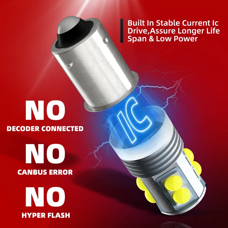 DuaBhoi H6W BAX9S LED Bulb 64132 38161 CANBUS Error Free 3030 SMD 6000K  White Super Bright for BMW VW CC Audi Parking Rear Fog Indicator Tail  Backup