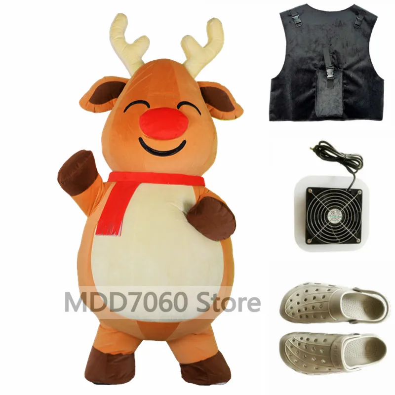 thumbnail image 1 of Disfraz inflable de mascota oso polar de 2 m/2,6 m/3 m, muñeco de peluche gigante, panda para cosplay, 1 of 5