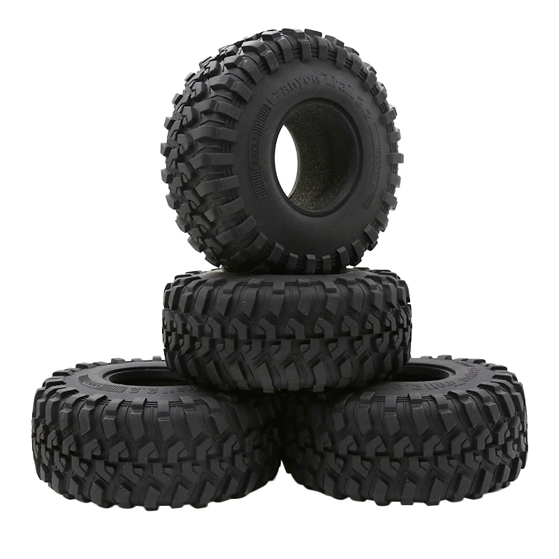 4PCS 130MM 2.2 Rubber Tires Tyres Wheel 