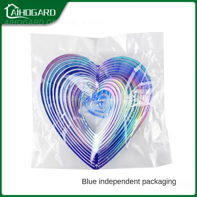 Szél-Fordított Kertészeti Szél Haragja Az Ültetvény Erős Fényvisszaverő Madár Visszataszító Szív Alakú Dekorációk Szélcsalád Erkély