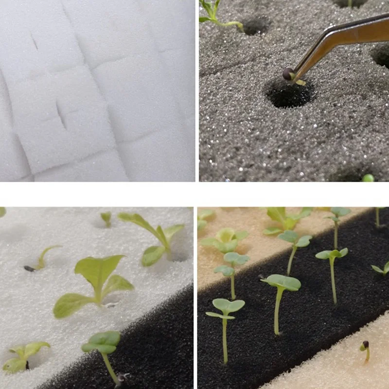 2-10pcs 250mm by 250mm Nursery Sponge Gardening Hydroponics Sponge Vegetables Hydroponics for Garden Supplies