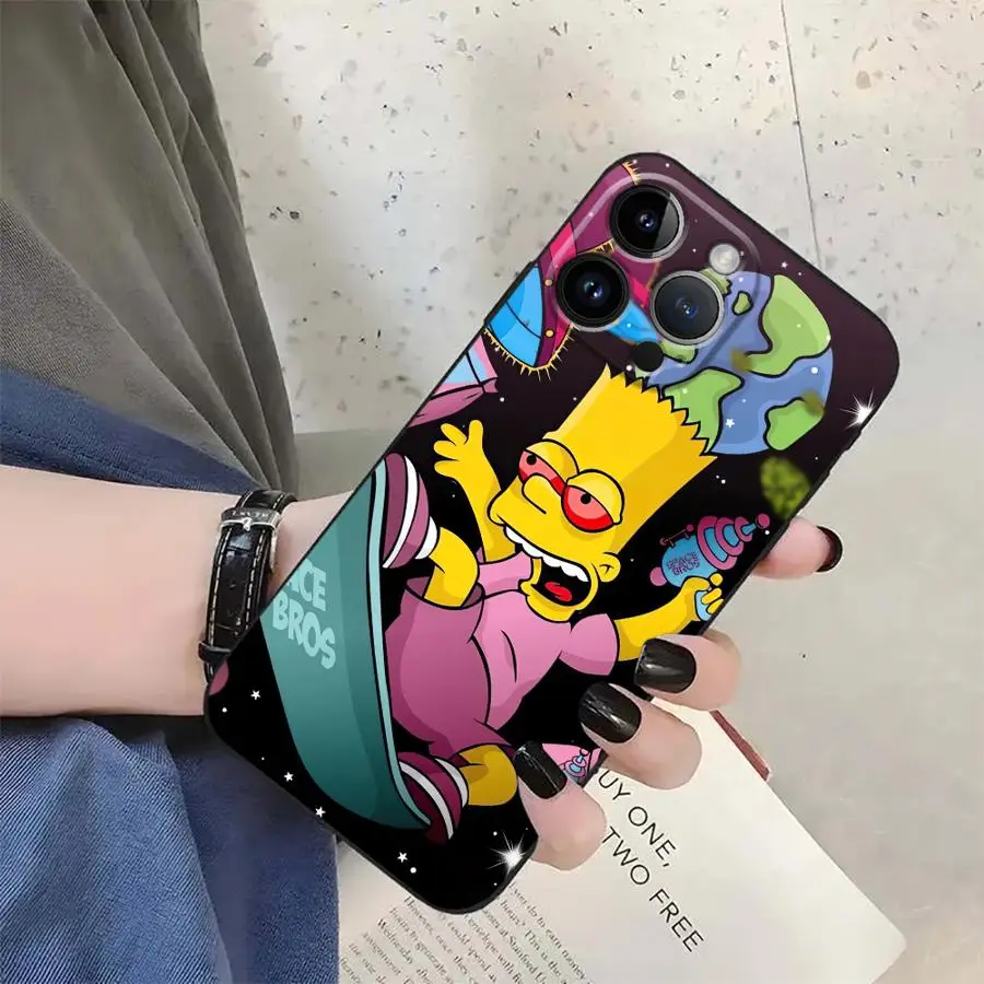 Mischievous Simpson Soft Back Phone Cover Case