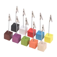 Portable Wooden Place Card Holder Clips For Perfume Essential Oils Test Tester Paper Strip Aromatherapy Paper Desktop Holder - Image 5
