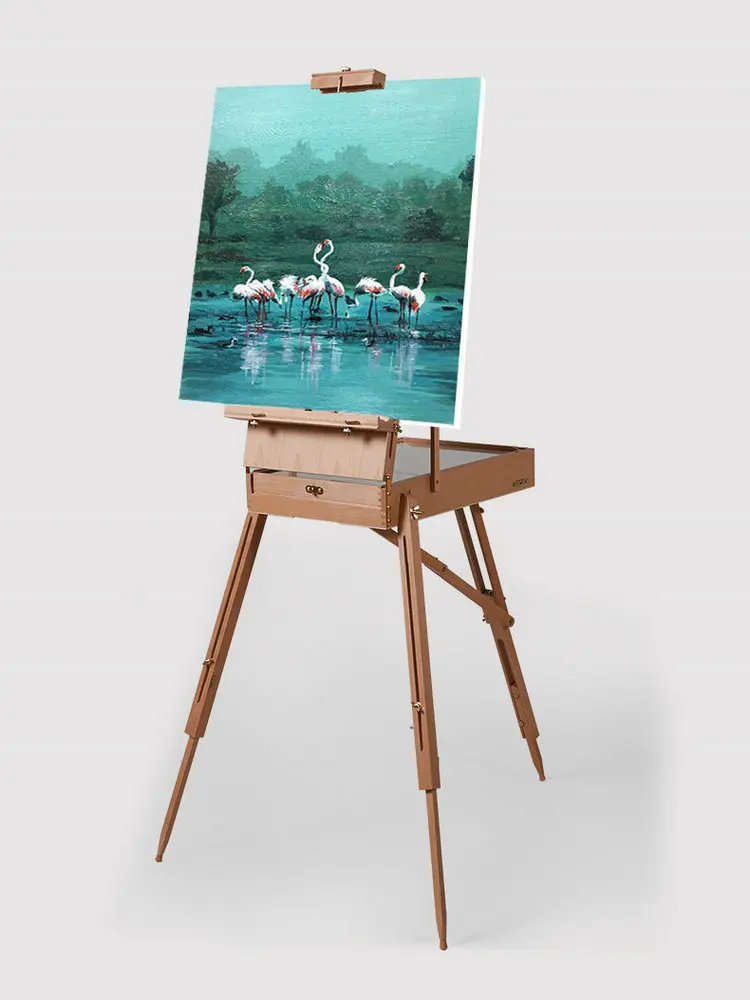 Premium Beech Wood Easel For Painting Men/Women Art Easel Stand Portable Outdoor Drawing Stand Art Supplies For Artist