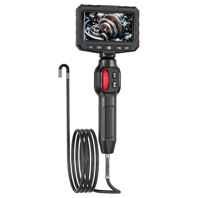 Two-Way Articulating Borescope Camera with Light: Industrial Endoscope Inspection Camera with Articulated Probe 1