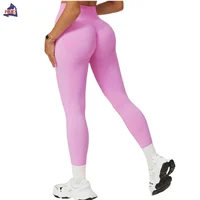 HBC Women Seamless Yoga Leggings High Waist Scrunch Butt Tights Compression Pant GYM Workout Pants Sports Fitness Leggings 2