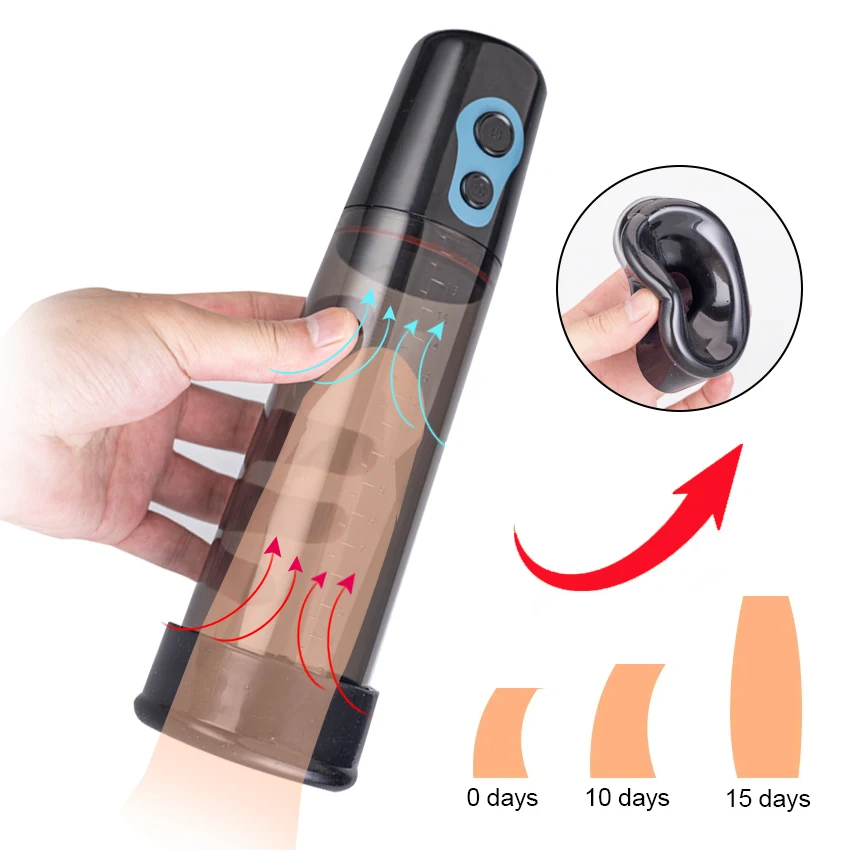 

Electric Penis Vacuum Pump Male Masturbator Rechargeable Automatic Penis Enlargement Enlarger Extender Pump Sex Toys for Men 18