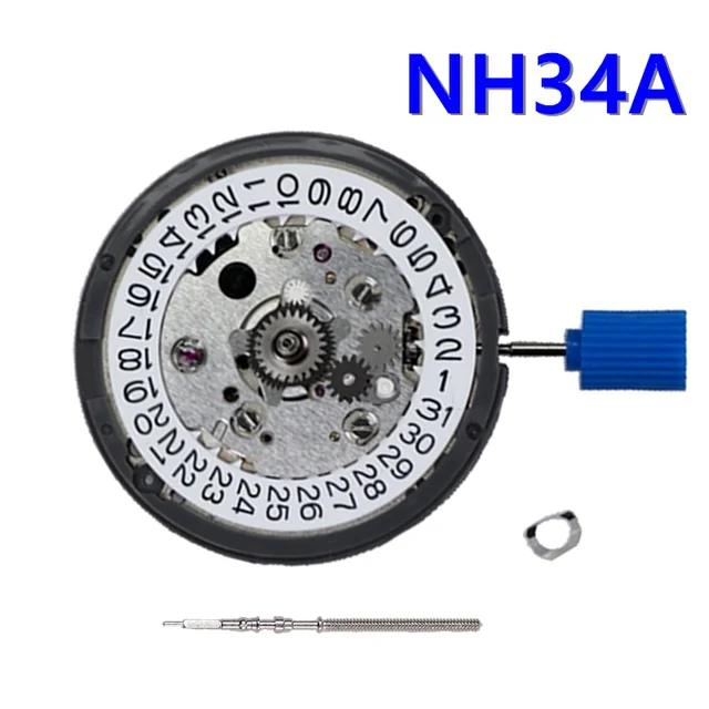 TMI NH34 mouvement automatique mécanique GMT quatre aiguilles 24 heures Date pour réparation montre de remplacement SKX007 Mod NH34A pièce de mouvement 1