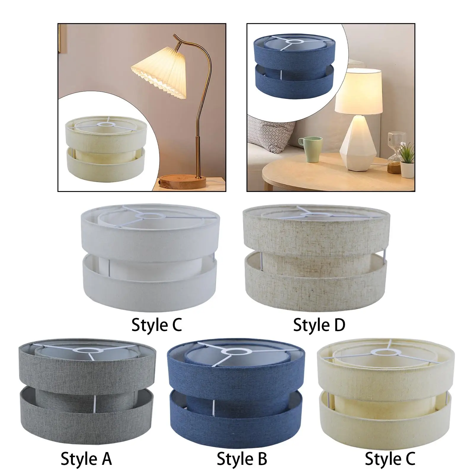 Pendant Light Lampshade Modern Table Lamp Shade for Bedroom Teahouse Kitchen