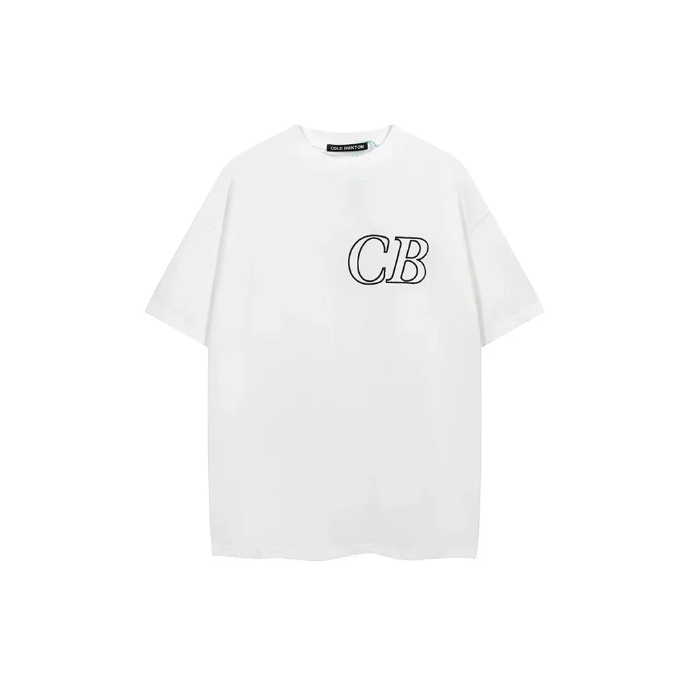 New Cole Buxton Hollow Logo Embroidery T Shirt Summer Men Women Cole Buxton Oversized T-Shirt High Quality Harajuku Men Clothing 4