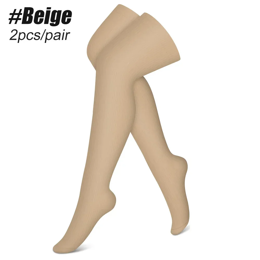 1 çift spor uyluk yüksek varis çorabı kadınlar ve erkekler için diz üstü varis çorapları yakın ayak bambu viskon