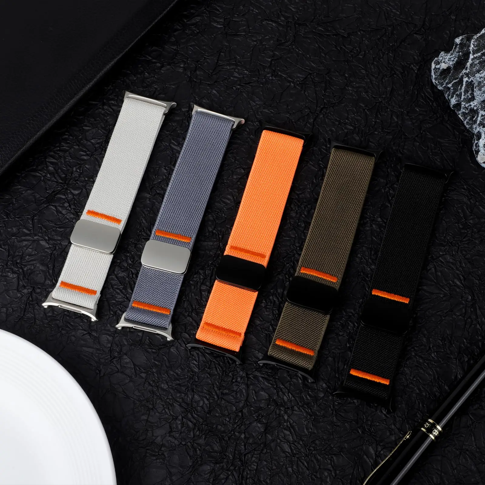 Magnetic Elastic Nylon Bracelet Strap