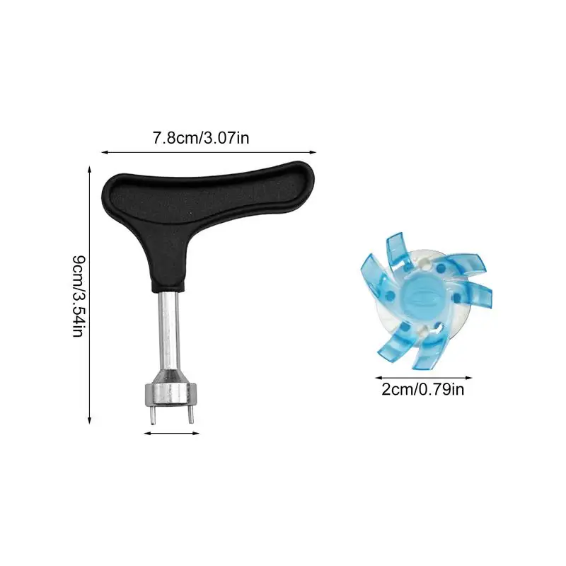 Golf Spikes Footwears 12 Pieces Golf Shoe Spikes Golf Cleat Quick Twist Golf Spikes Golf Cleats Portable Wrench Screw For Golf 6