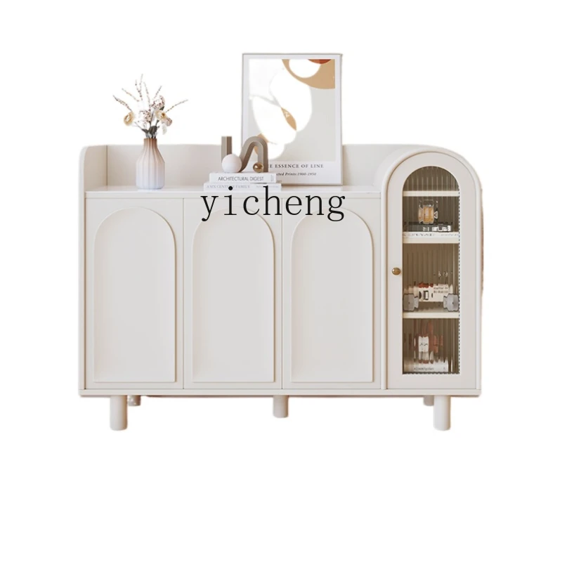 

ZC Cream Style Shoe Cabinet Home Doorway Balcony Storage Cabinet Storage Cabinet Living Room Entrance Hallway Cabinet