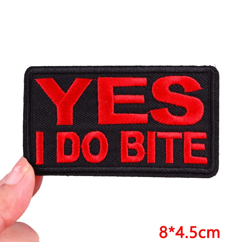 Embroidered Personality Slogan Iron-On Patch