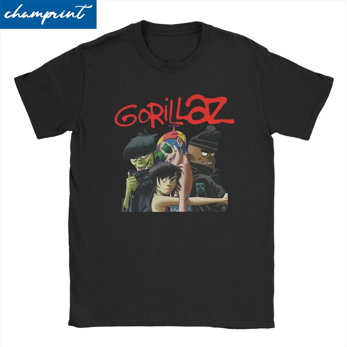 GorillazRockTShirtforMenWomenPunkMusicNoveltyCottonTeeShirt