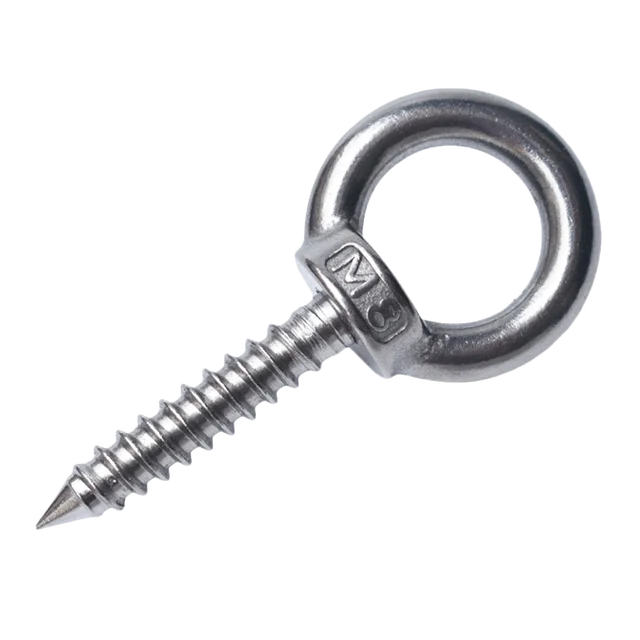 20 Pieces M3/M4/M5 Stainless Steel Eye Screws Hooks Self-tapping Screws  Hooks Ring Metal Cup Hooks Screw-in Hanger - AliExpress