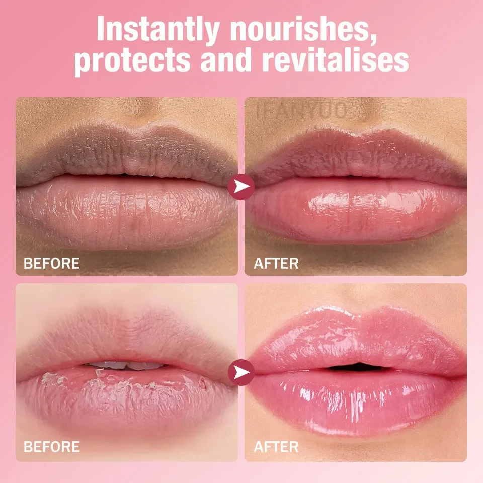 Fruit Color Changing Lip Balm Moisturizing Lip Oil Long-Lasting Mask Tint Natural Aloe Lipstick Nutritious Lips Care Makeup
