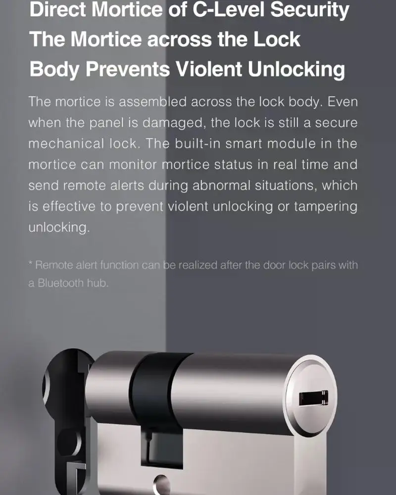 Original Smart Door Lock N200 Fingerprint Bluetooth Password NFC Unlock Remote