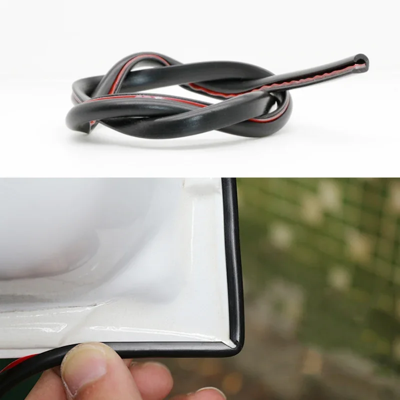 5M Car Door Edge Rubber Scratch Protector Strips Car Styling Mouldings Protection Side Doors Moldings Adhesive Scratch Protector