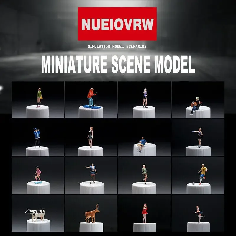 

1/64 Diorama Miniature Figure Model City Street View Scene Display Prop Model Car Garage Figure Display Model Collection Gift