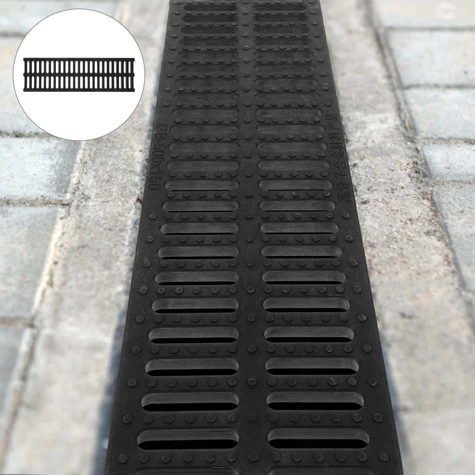 

Sewer Drain Grate Outdoor Drainage Grate Plastic Sewer Grate Cover Channel Grid Grate