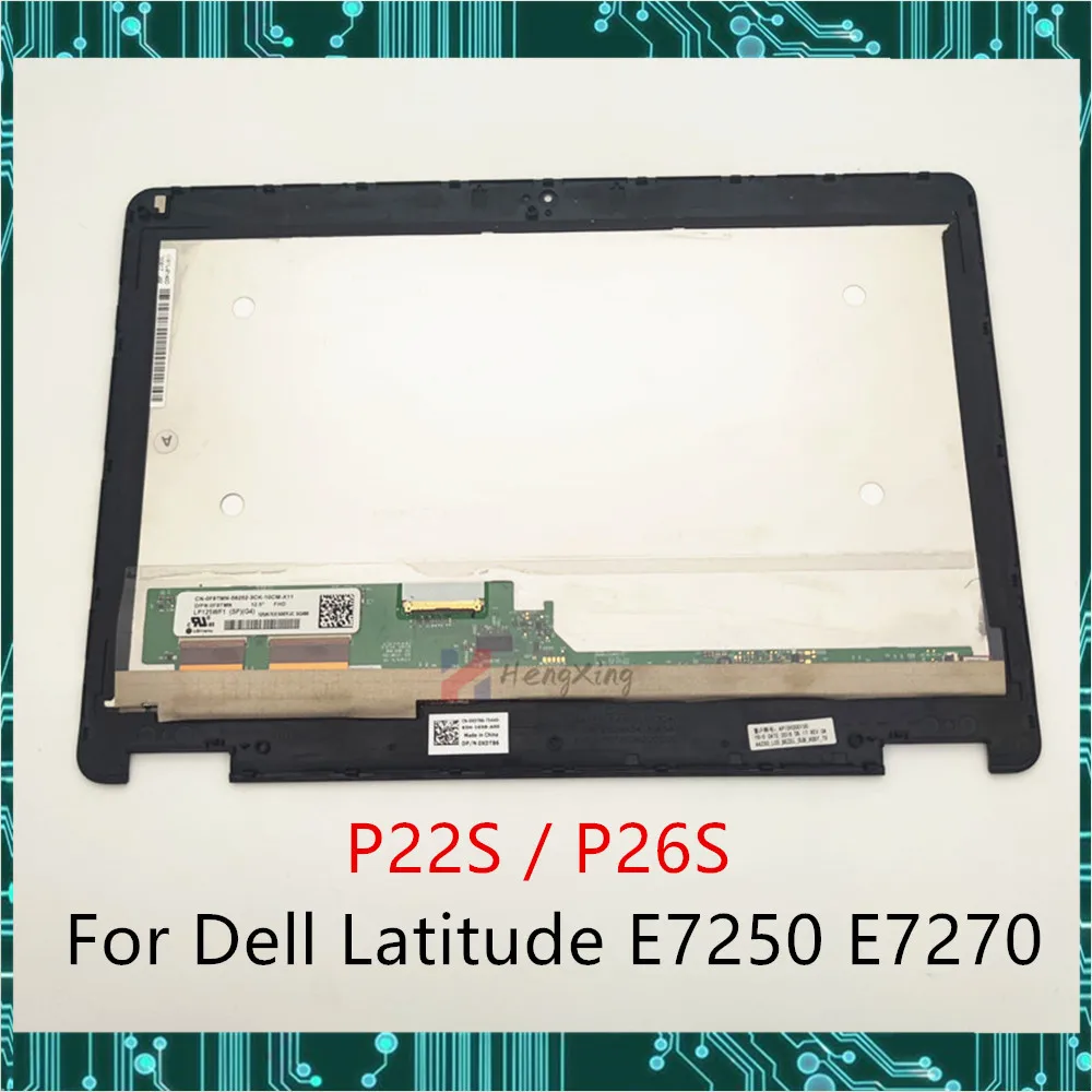 For Dell Latitude E7250 E7270 LCD Screen Touch Assembly P22S P26S